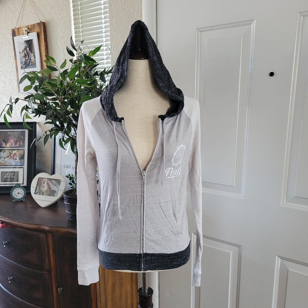 VS Pink Lightweight Zipper Hoodie